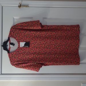 Style Angeles Animal Print Shirt Pink